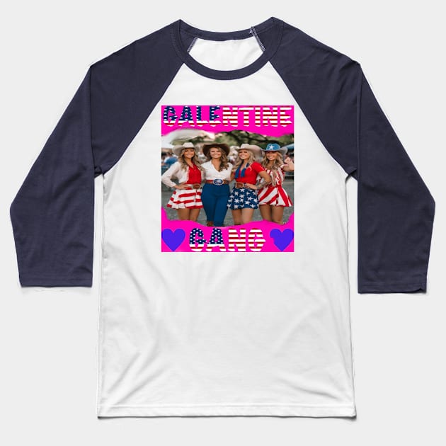 Galentine gang party night Baseball T-Shirt by sailorsam1805